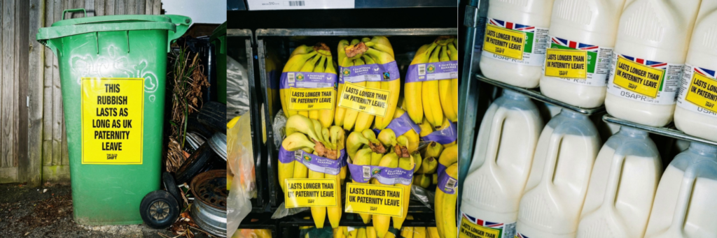 Why The Dad Shift Is Sticking Labels On Bananas To Fight UK Paternity Leave Laws