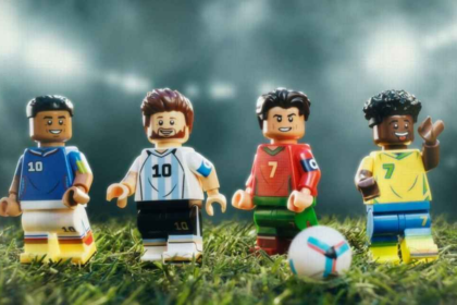 Lionel Messi and Cristiano Ronaldo united by the Lego "Everyone wants a piece" campaign for the upcoming World Cup. image