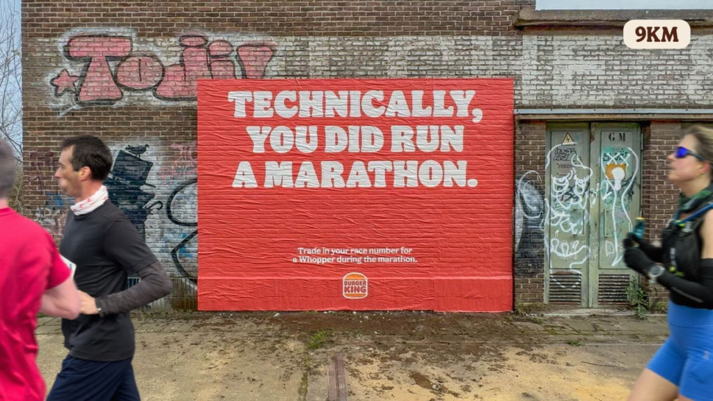 Burger king Ghent, Belgium marathon