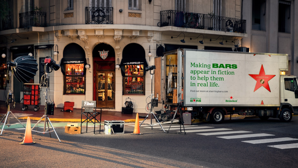 Heinken turned Bars into film set