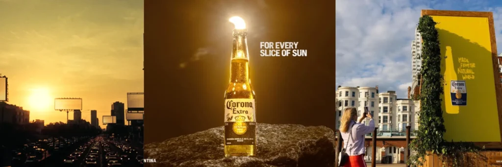 corona and sunset
