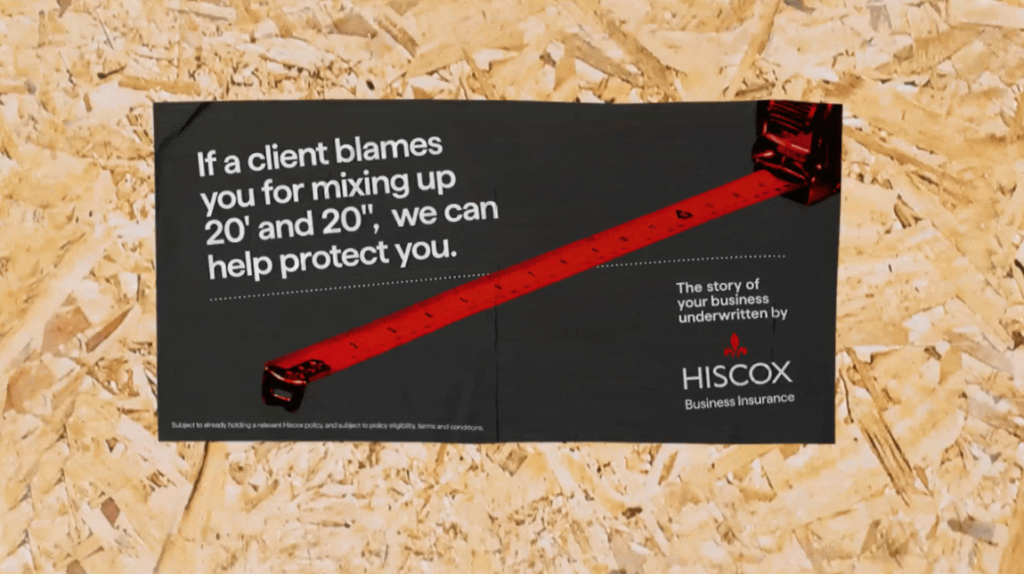 Hiscox Has Been Deliberately Vandalising Its Own Advertising