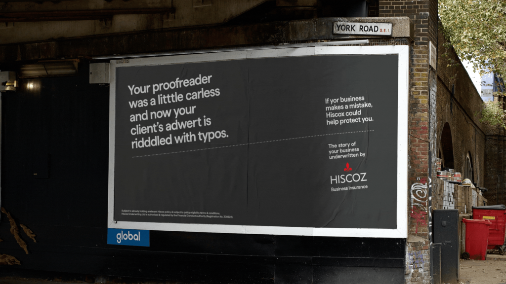 Hiscox Has Been Deliberately Vandalising Its Own Advertising