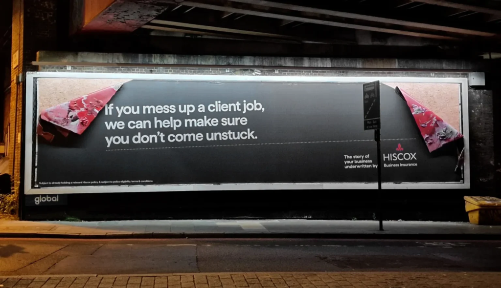 Hiscox Has Been Deliberately Vandalising Its Own Advertising