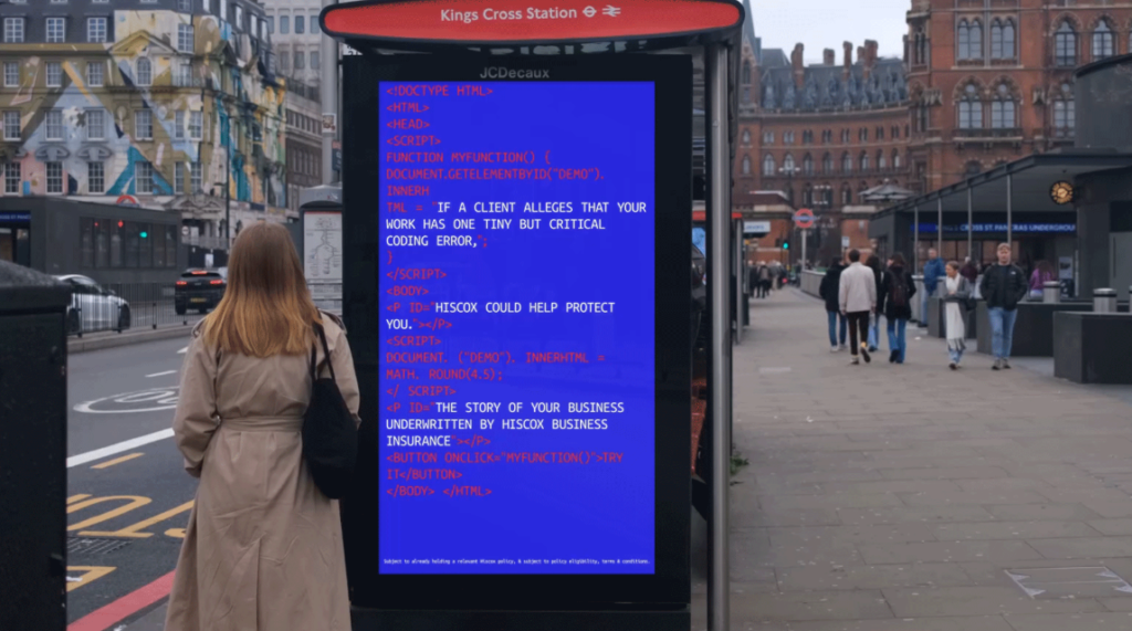 Hiscox Has Been Deliberately Vandalising Its Own Advertising