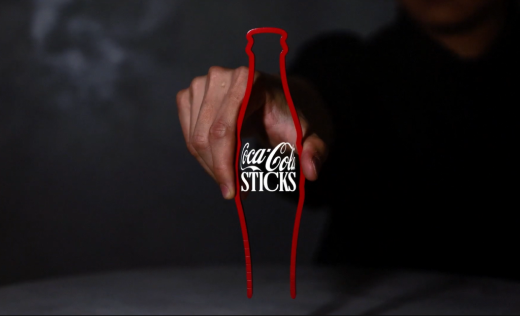 Coca-Cola Reshaped the Chopstick Into a Contour Bottle to Get Onto the Asian Dining Table