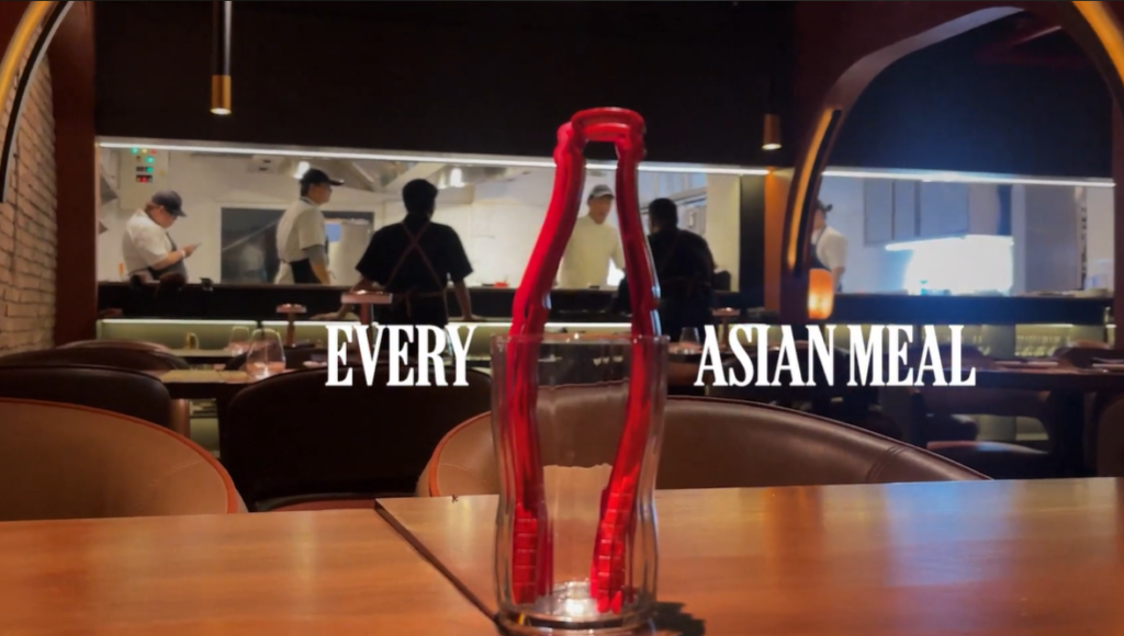 Coca-Cola Reshaped the Chopstick Into a Contour Bottle to Get Onto the Asian Dining Table