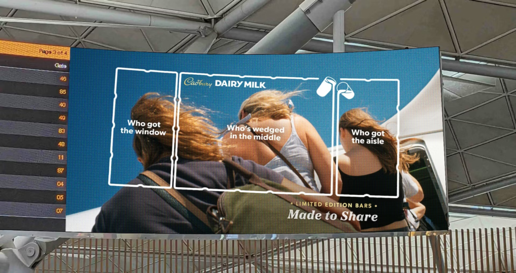 Dairy milk made to share Limited edition bar