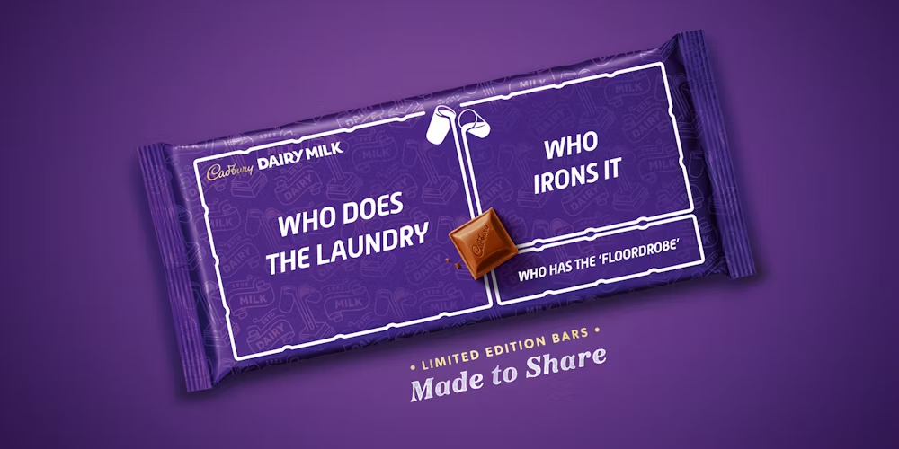 Dairy milk made to share Limited edition bar