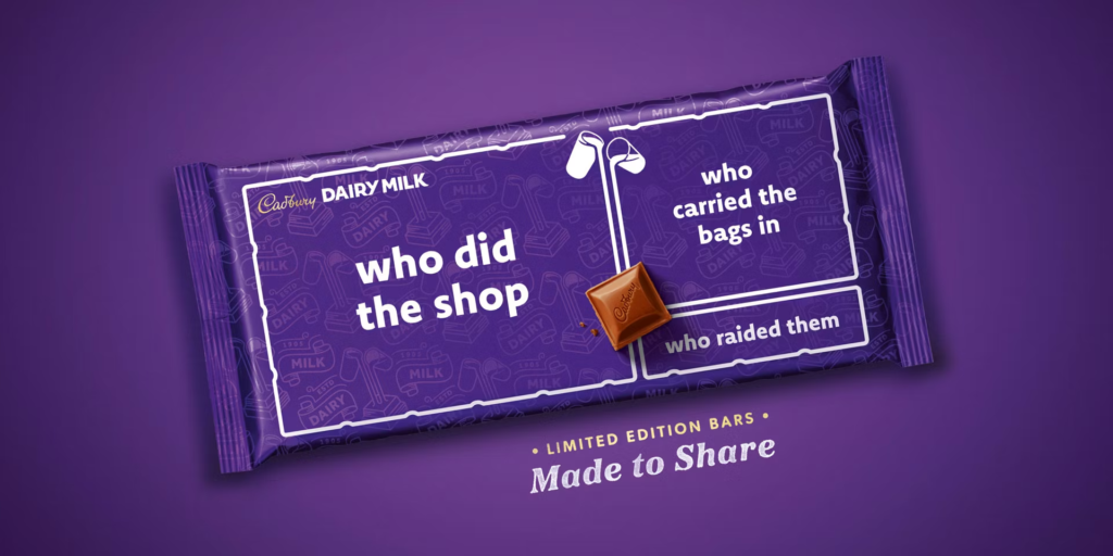 Dairy milk made to share Limited edition bar