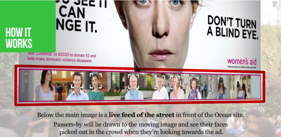 Look at me campaign billboard at London
