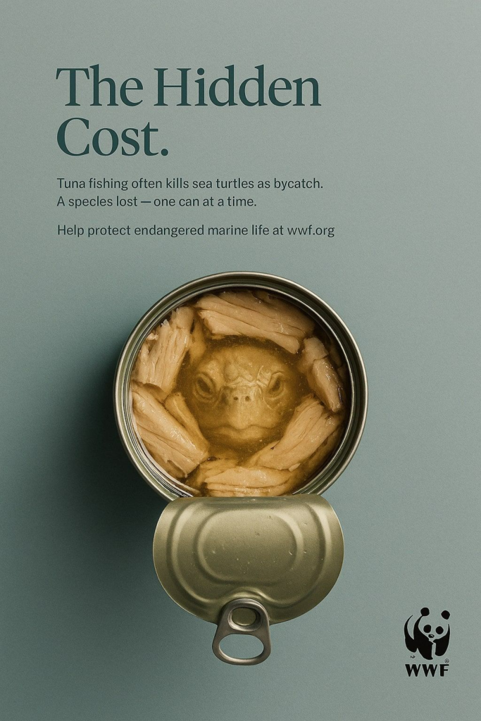 WWF made ads entirely out of chatgpt without any retouchup