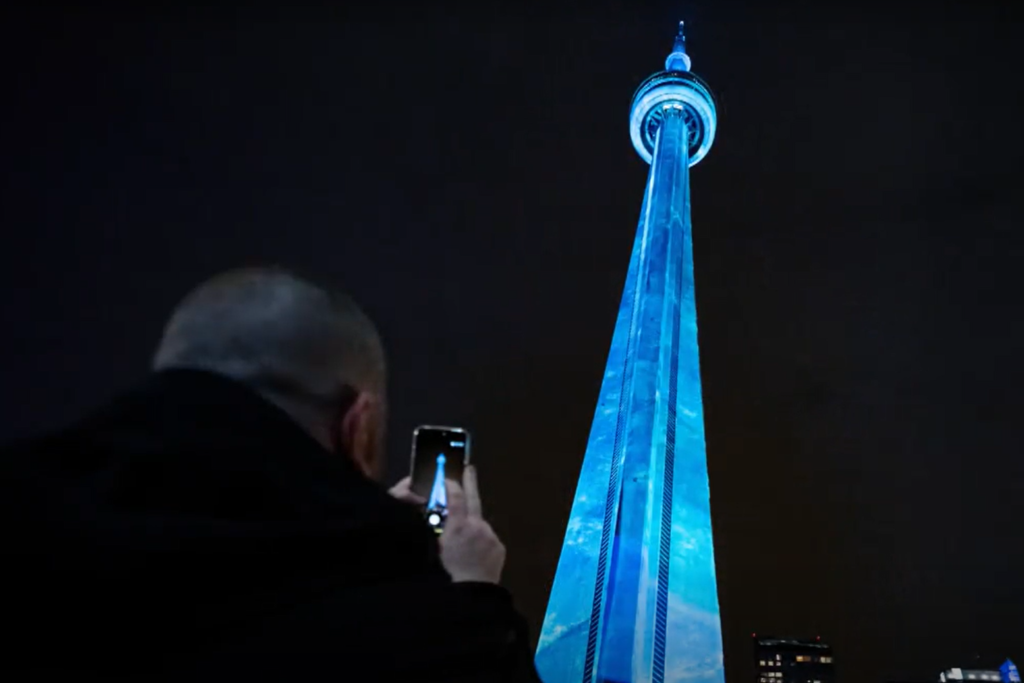 Drake Iceman song campaign, CN tower activation