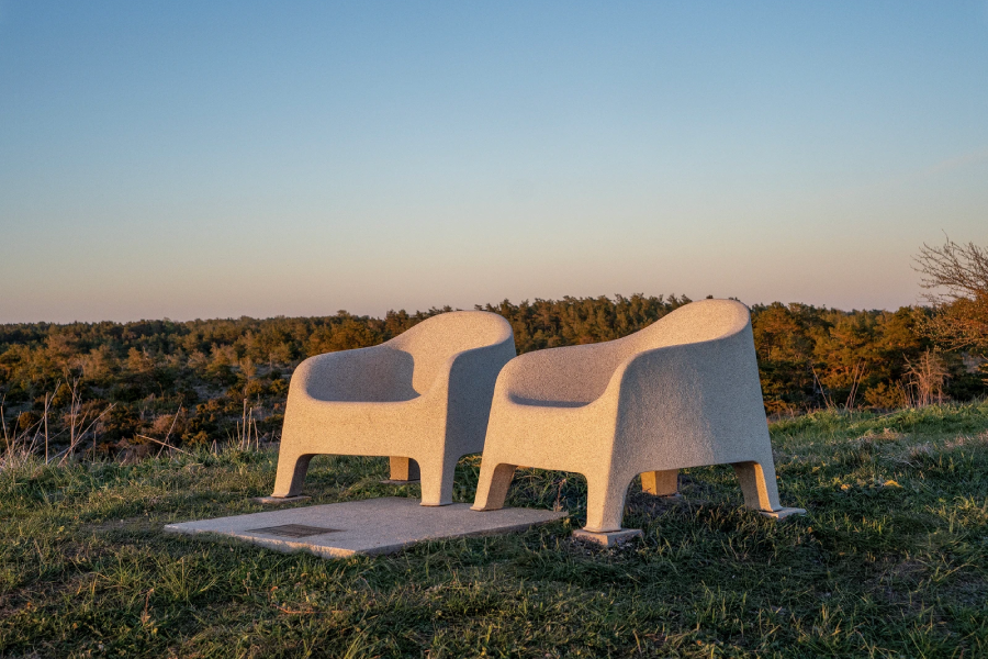 IKEA Found Sweden's Sunniest Spot and Marked It With Two Stone Chairs