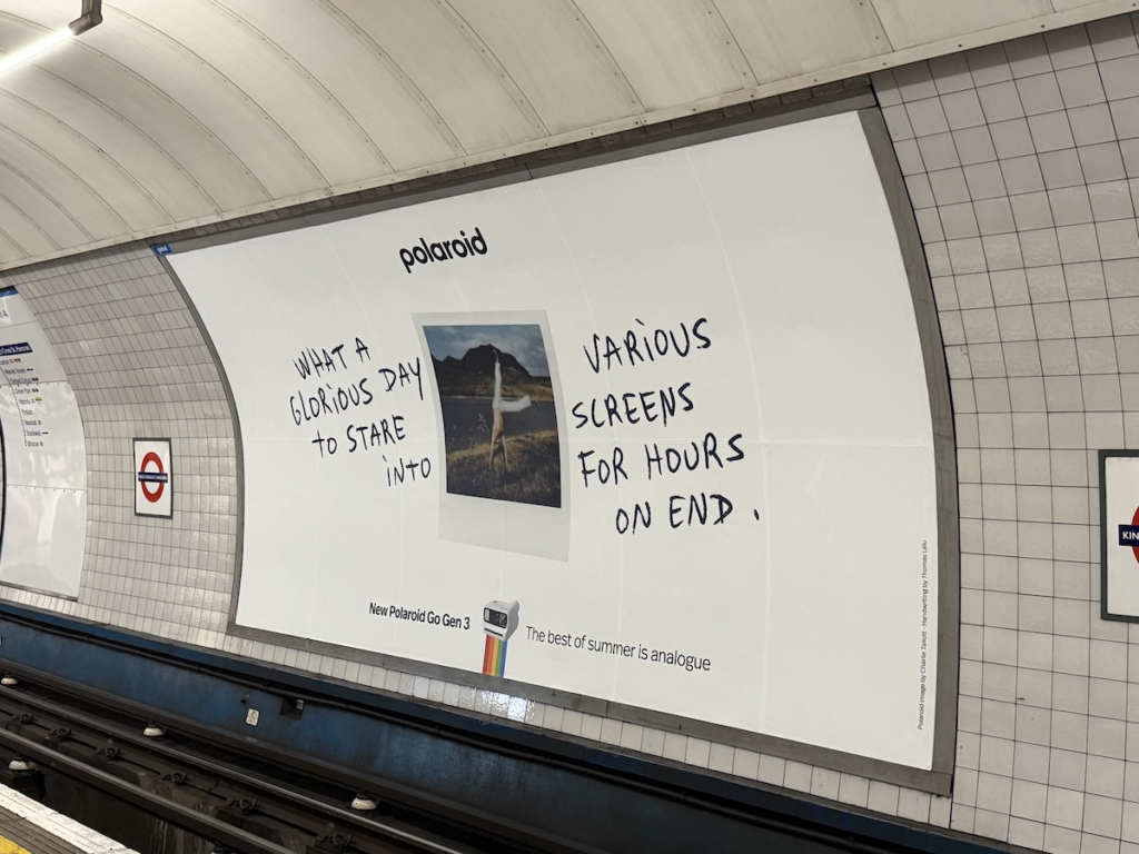 Polaroid "created the best of summer is analogue" campaign