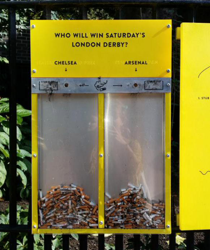 Hubbub Turned Cigarette Butts Into Votes. London's Streets Got 26% Cleaner. Hubbub Turned Cigarette Butts Into Votes. London's Streets Got 26% Cleaner.