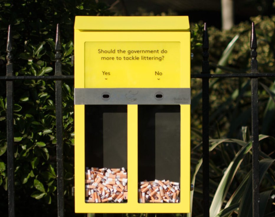 Hubbub Turned Cigarette Butts Into Votes. London's Streets Got 26% Cleaner. Hubbub Turned Cigarette Butts Into Votes. London's Streets Got 26% Cleaner.