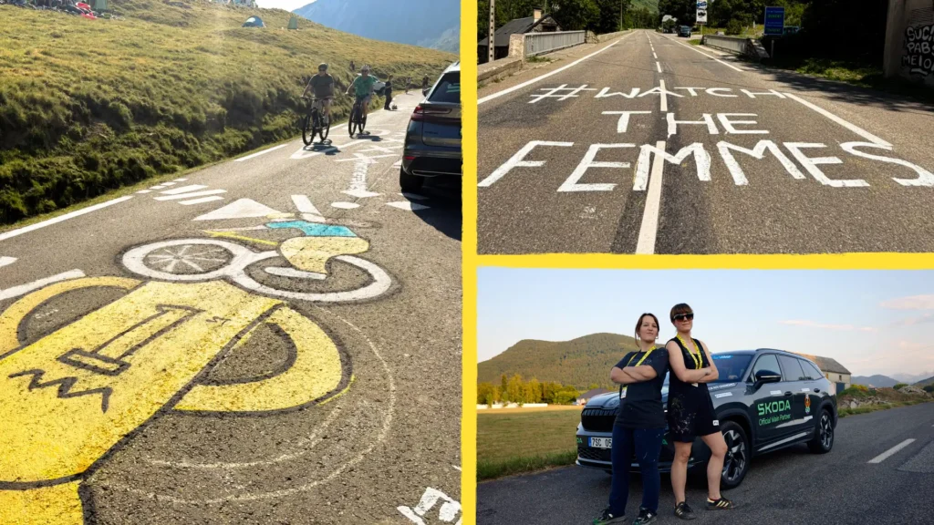 Škoda Turned the Tour de France's Penis Graffiti Problem Into a Visibility Campaign for Women's Cycling