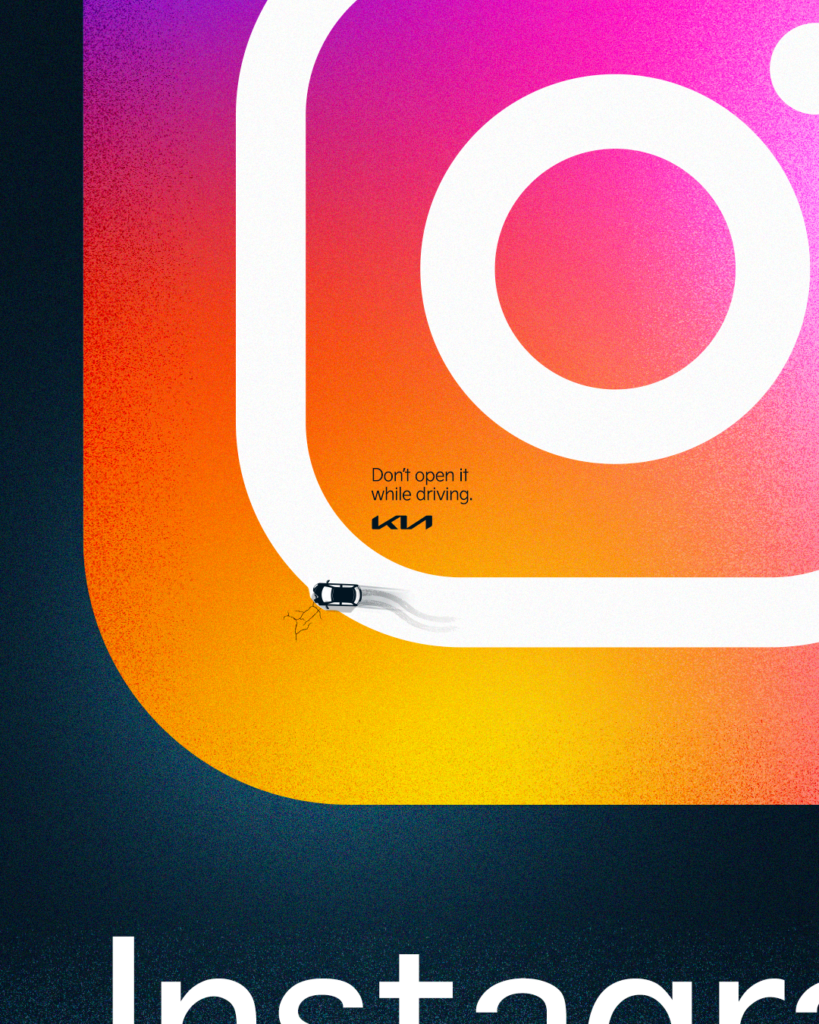 KIA Colombia Asked Drivers Not to Open an App. The Print Ad Made the Point in a Single Glance. KIA Colombia Asked Drivers Not to Open an App. The Print Ad Made the Point in a Single Glance.