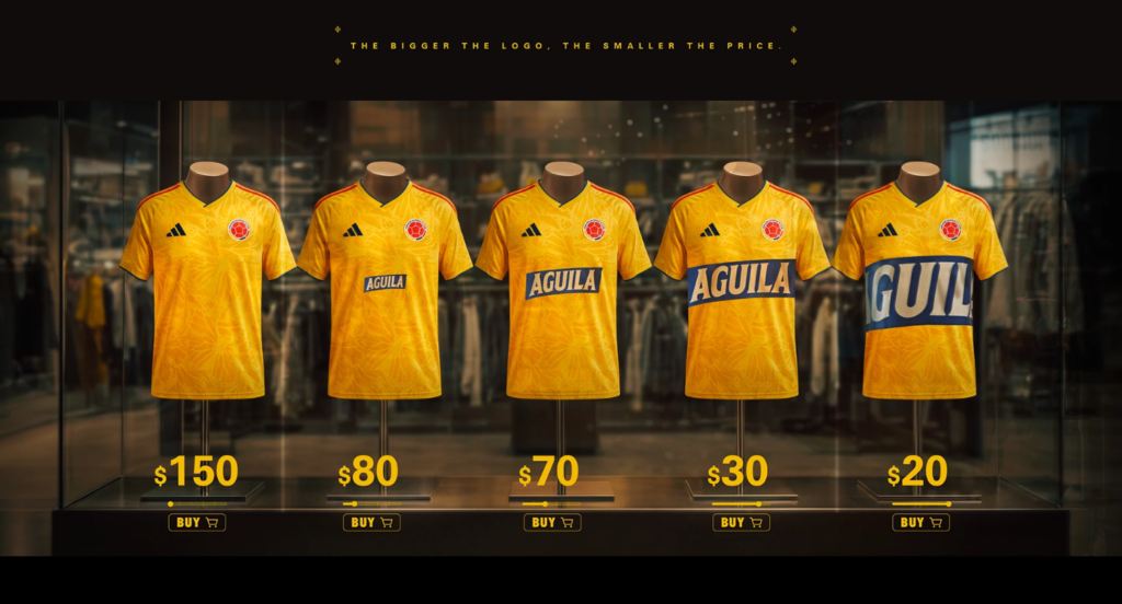 Aguila Beer Turned Its Sponsorship Logo Into a Discount Mechanism. The Bigger the Logo, the Cheaper the Jersey.