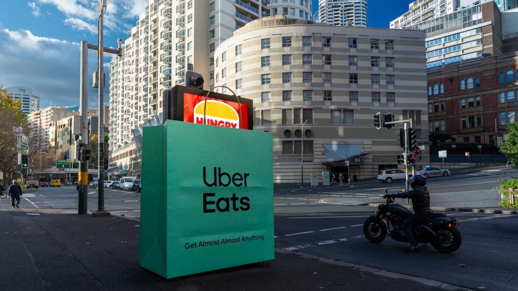 Uber Eats Didn't Put Up Its Own Billboards. It Put a Bag Over Everyone Else's. Uber Eats Didn't Put Up Its Own Billboards. It Put a Bag Over Everyone Else's.