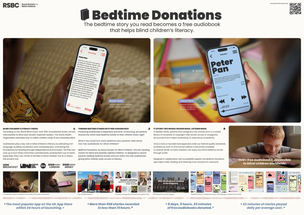 RSBC Turned Every Parent's Bedtime Reading Into a Free Audiobook for Blind Children