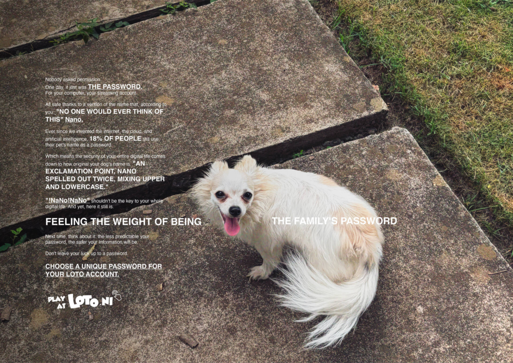 Loto Nicaragua's Cybersecurity Campaign Was About the Password Everyone Is Already Using: Their Pet's Name