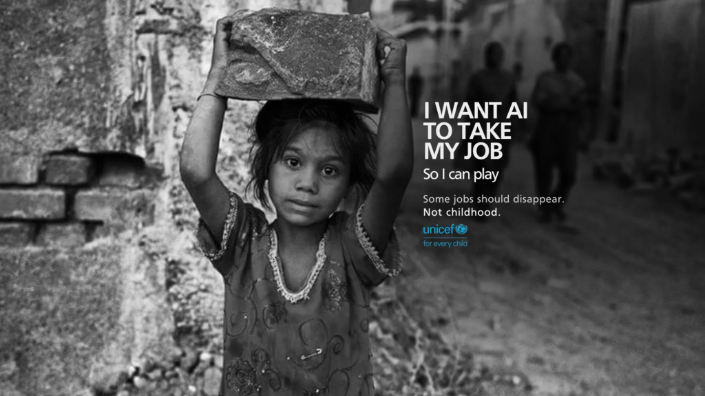 UNICEF Took the Most Common AI Fear and Gave It to the One Person Who Actually Means It