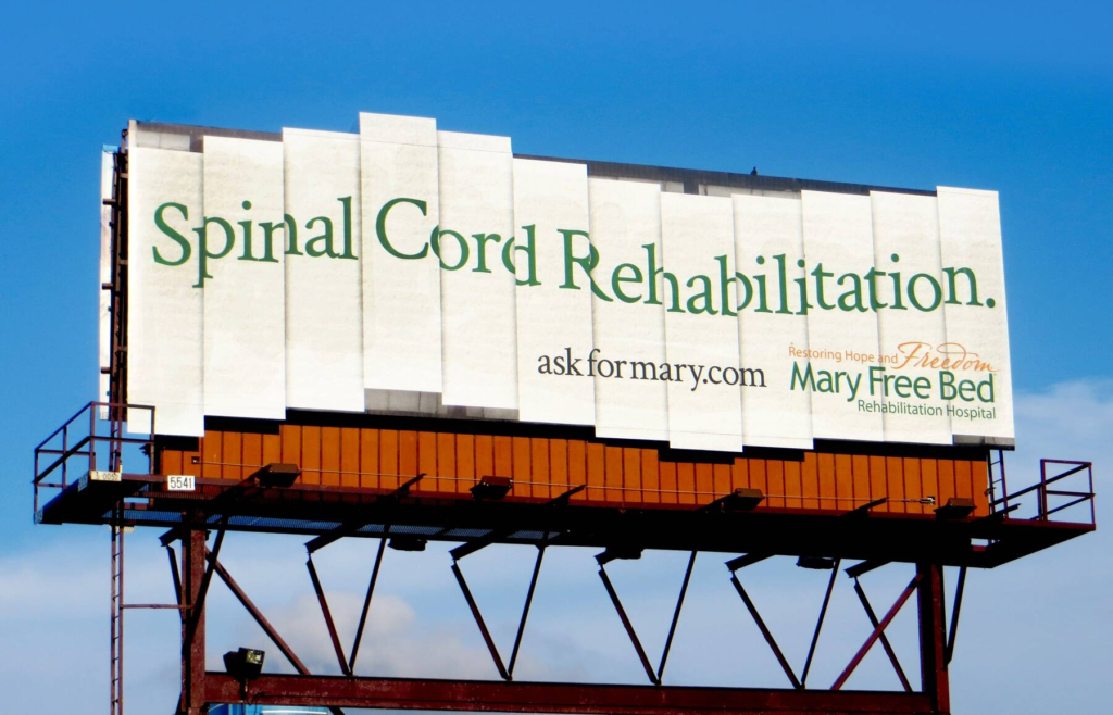 Mary Free Bed Built Billboards That Looked Like the Conditions They Were Treating
