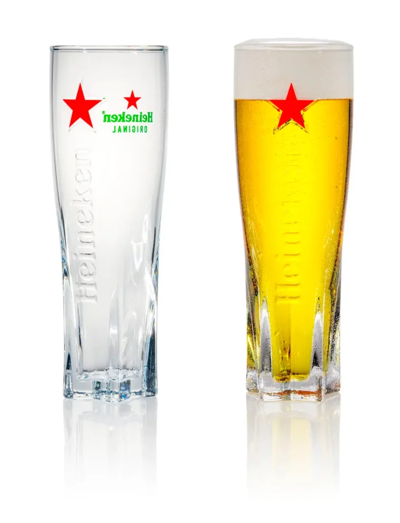 Heineken Redesigned Its Glass So That Every Time You Lift It, the Star Stays Behind on the Table