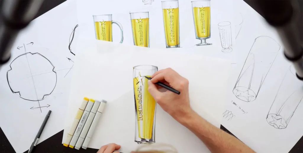 Heineken Redesigned Its Glass So That Every Time You Lift It, the Star Stays Behind on the Table