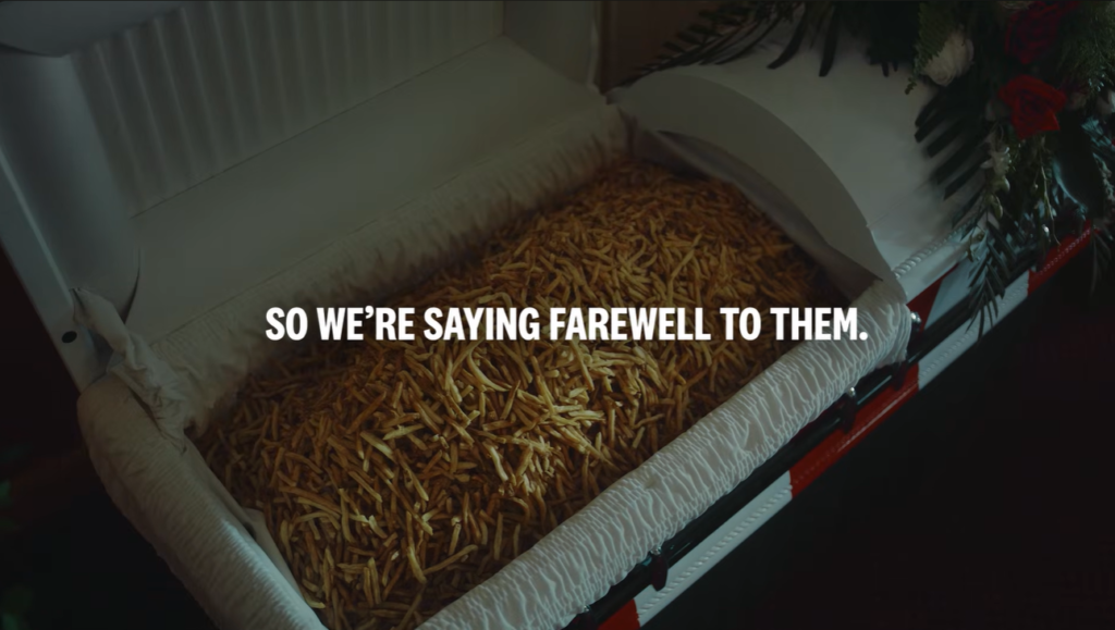 KFC Canada Held a Funeral for Its Hated Fries, “R.I.P. Old KFC Fries”