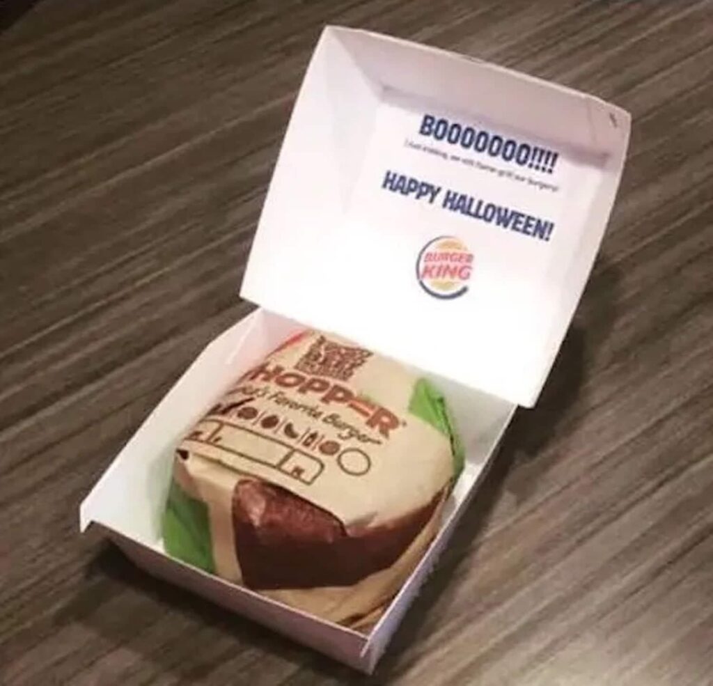 Burger King dressed its restaurant as McDonald’s for Halloween