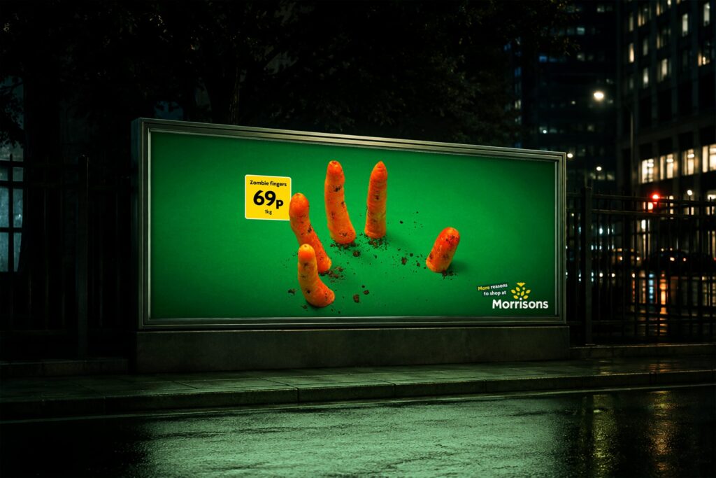Morrisons turned avocados into “Monster Eyes” and carrots into “Zombie Fingers” for Halloween