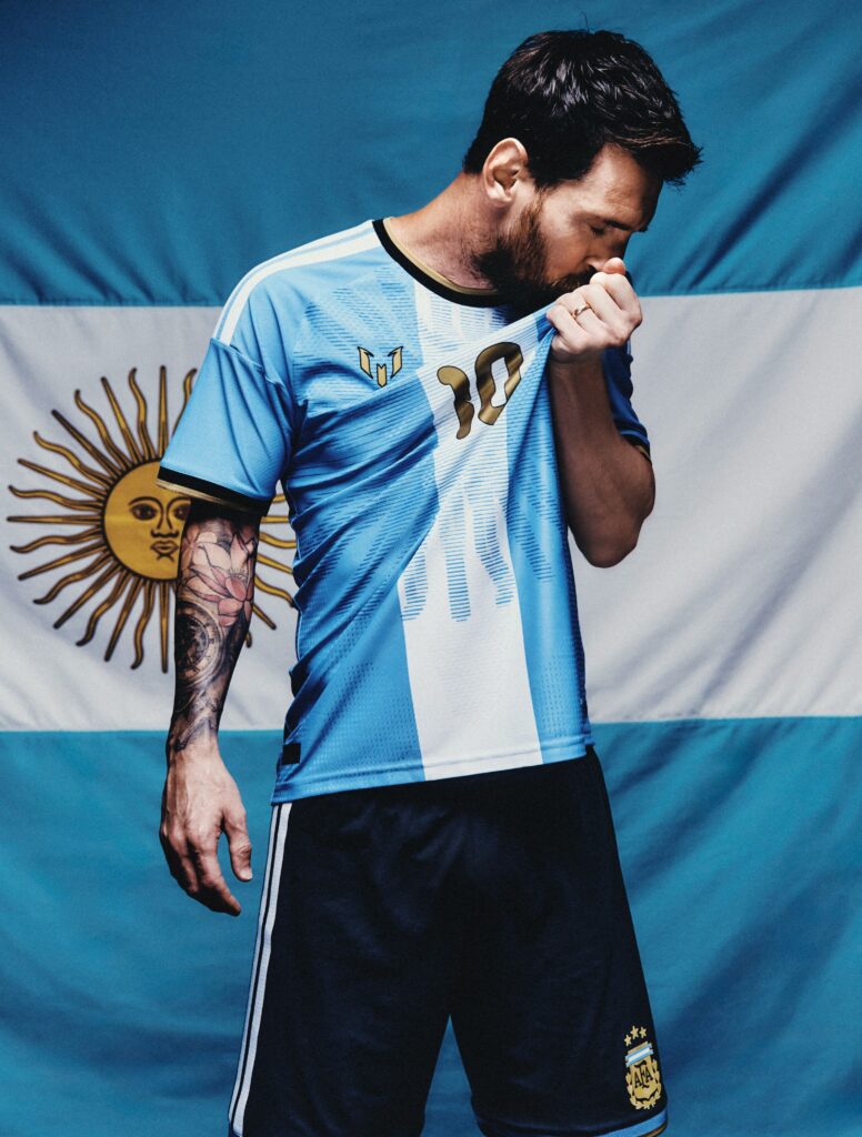 For Messi’s final match against Benin, Adidas produced a special edition AFA x Messi kit worn exclusively for that game. The jersey was not available as a general retail product
