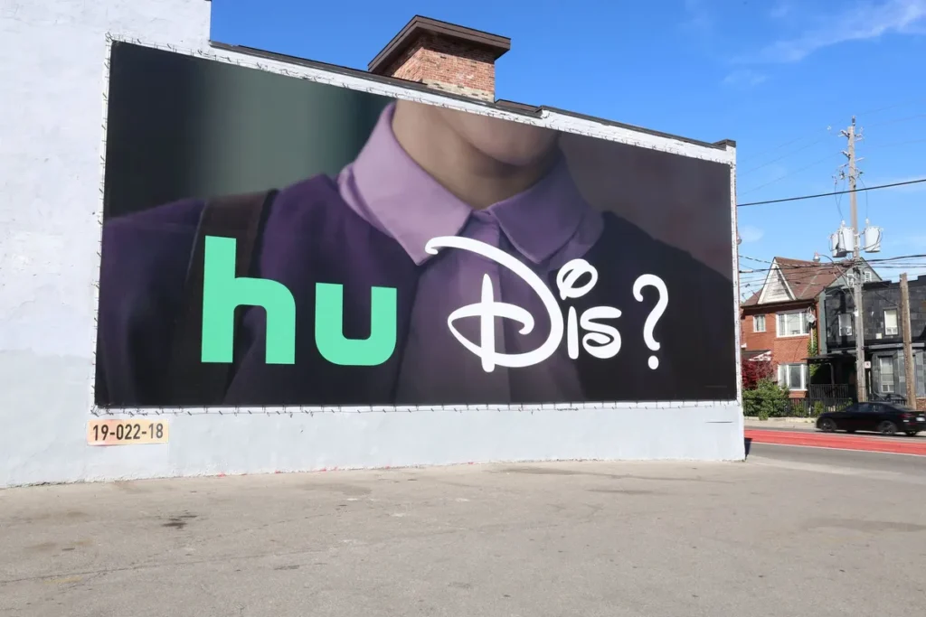 Disney and Hulu Cut Their Logos in Half, Combined the Pieces, and Asked Canada "Hu Dis?"