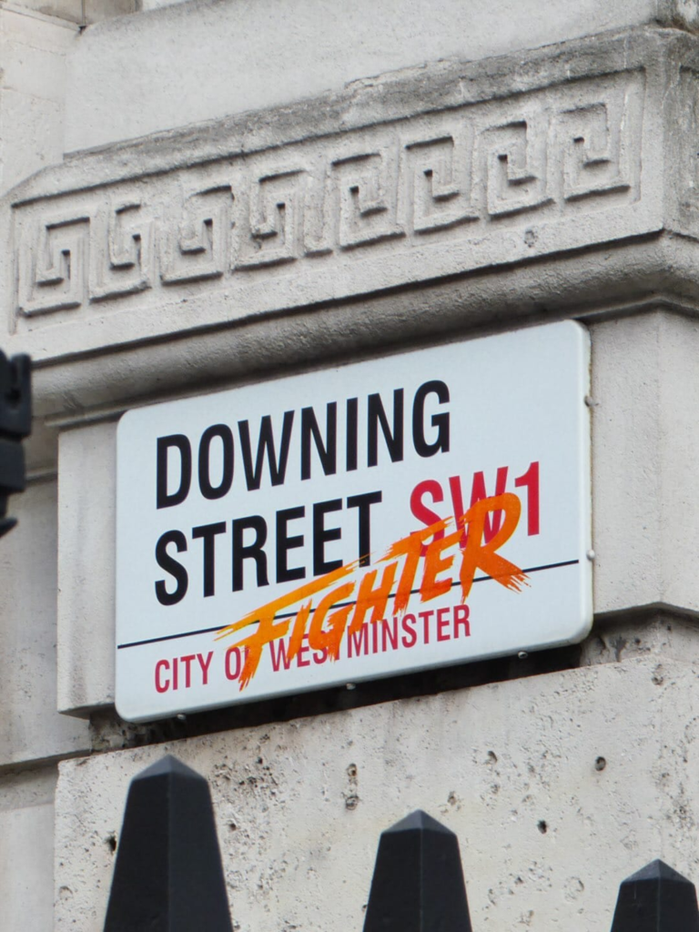 Paramount found half the Street Fighter title already on London’s street signs. It added the rest.