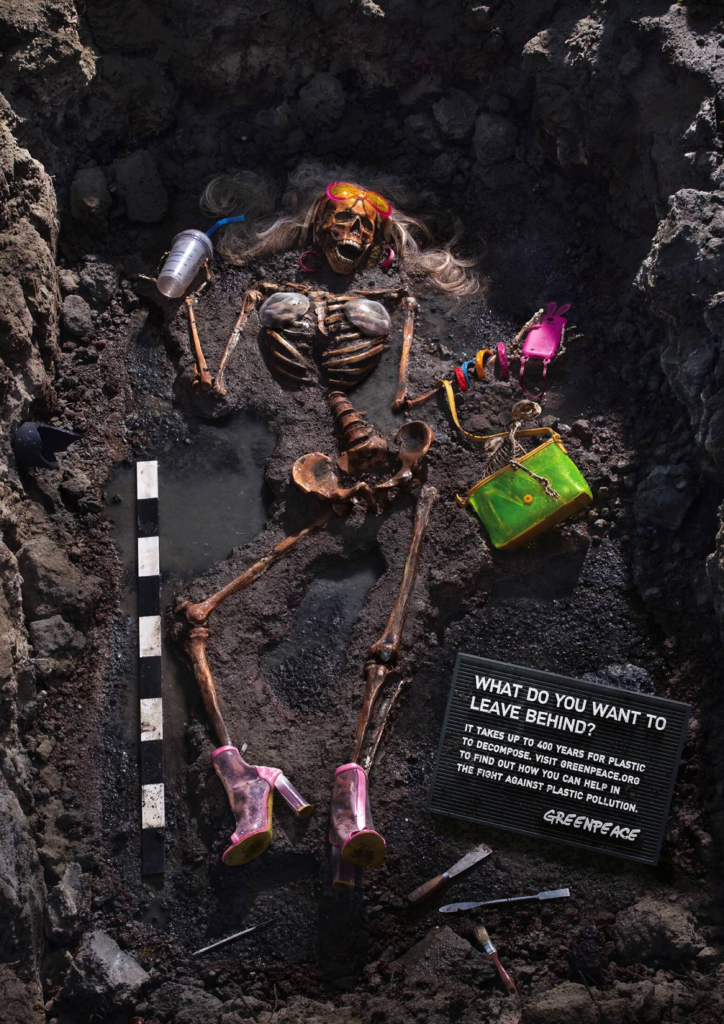 Greenpeace Imagined What Happens When People Die Before Their Plastic Does. The Excavations Were Centuries Away.