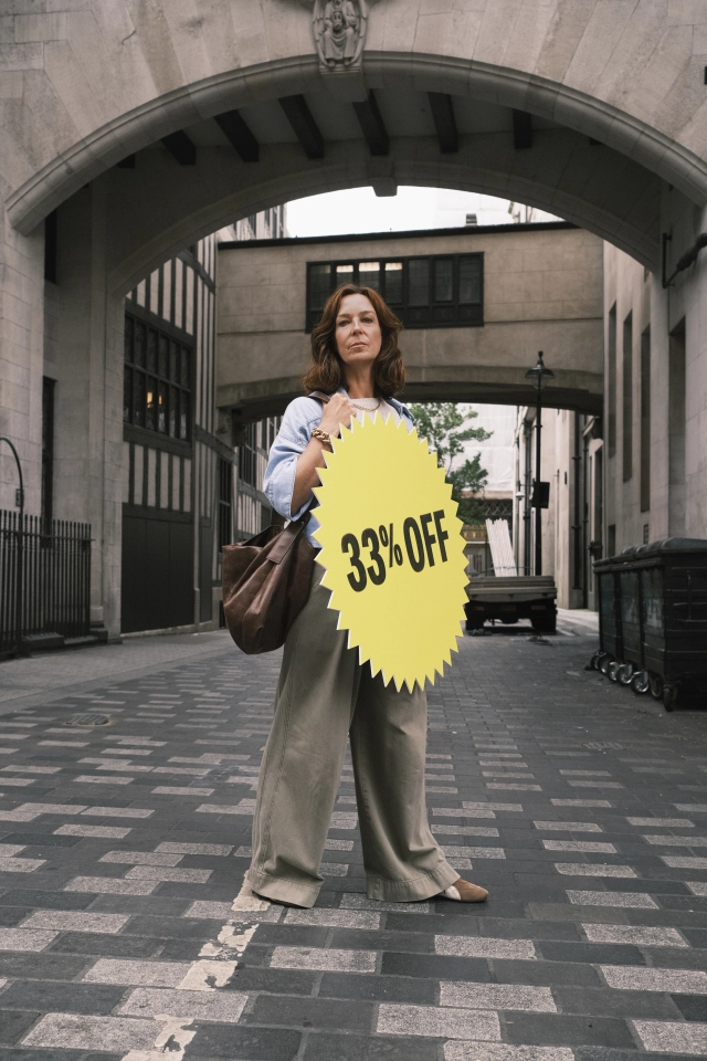 UK charity puts "33% OFF" on women, showing pension gap costs them at retirement