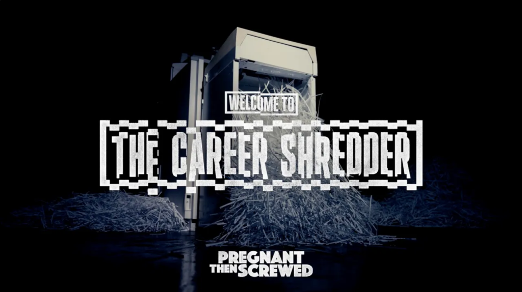 career shredder shreds moms' CVs to highlight motherhood penalty on career