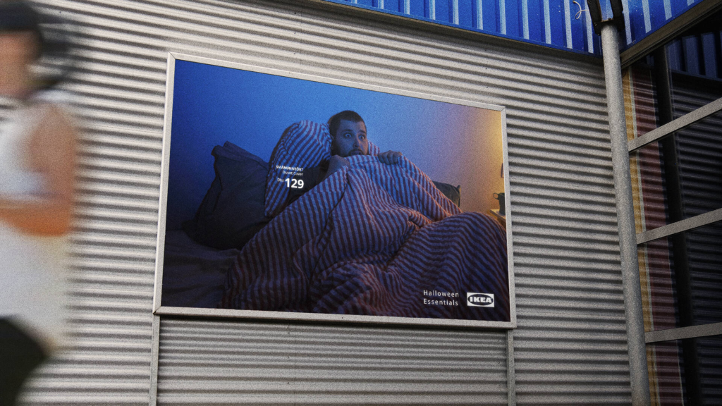 IKEA cushions & throws became Halloween essentials for Scary Movie Nights