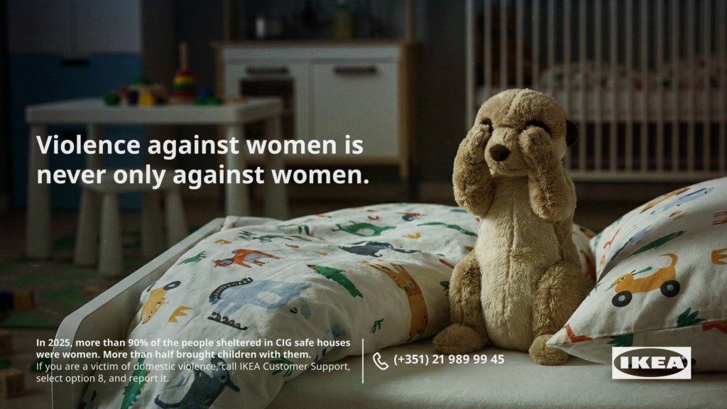 IKEA’s toys cover their eyes: “Violence against women never affects only women”