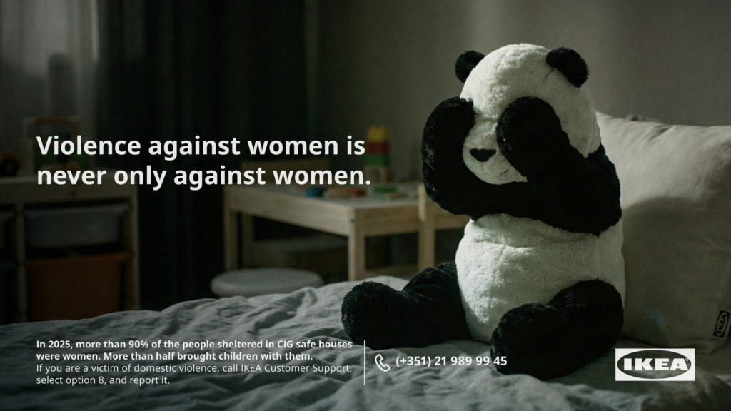 IKEA’s toys cover their eyes: “Violence against women never affects only women”