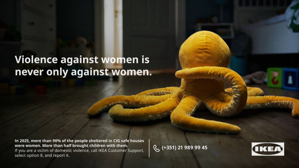 IKEA’s toys cover their eyes: “Violence against women never affects only women”